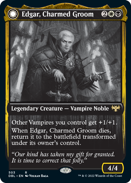 Edgar, Charmed Groom // Edgar Markov's Coffin [Innistrad: Double Feature] | Rook's Games and More