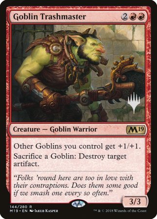 Goblin Trashmaster [Core Set 2019 Promos] | Rook's Games and More