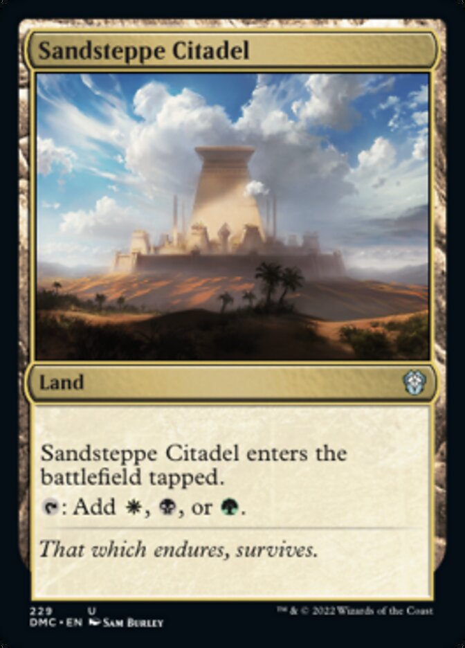 Sandsteppe Citadel [Dominaria United Commander] | Rook's Games and More