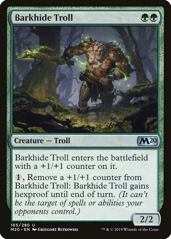 Barkhide Troll [Core Set 2020] | Rook's Games and More