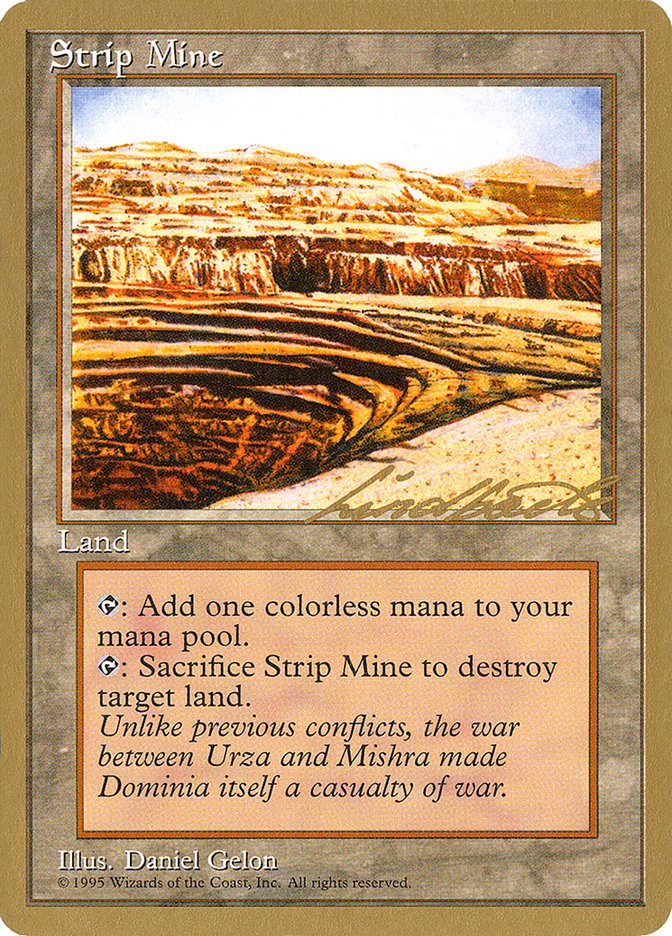 Strip Mine (Leon Lindback) [Pro Tour Collector Set] | Rook's Games and More