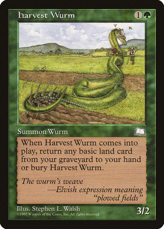 Harvest Wurm [Weatherlight] | Rook's Games and More