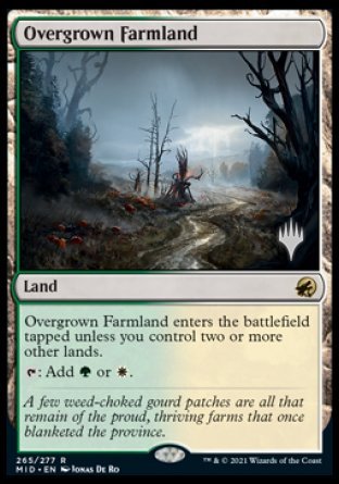 Overgrown Farmland (Promo Pack) [Innistrad: Midnight Hunt Promos] | Rook's Games and More