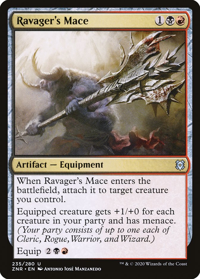 Ravager's Mace [Zendikar Rising] | Rook's Games and More