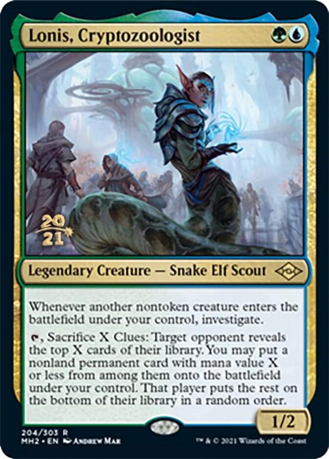 Lonis, Cryptozoologist [Modern Horizons 2 Prerelease Promos] | Rook's Games and More