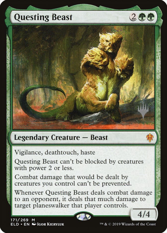 Questing Beast (Promo Pack) [Throne of Eldraine Promos] | Rook's Games and More