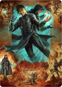 Jace, Mirror Mage 2 Art Card [Zendikar Rising Art Series] | Rook's Games and More