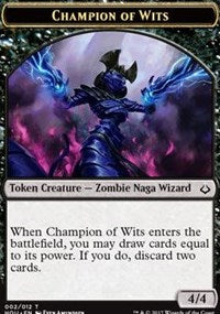 Champion of Wits // Warrior Double-sided Token [Hour of Devastation Tokens] | Rook's Games and More