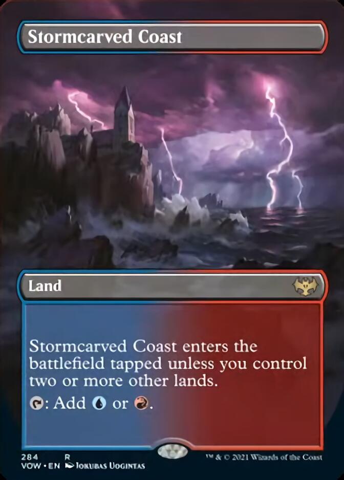 Stormcarved Coast (Borderless) [Innistrad: Crimson Vow] | Rook's Games and More