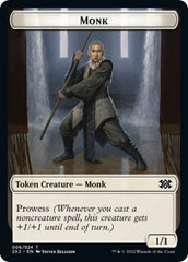 Wrenn and Six Emblem // Monk Double-sided Token [Double Masters 2022 Tokens] | Rook's Games and More