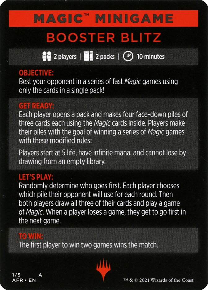 Booster Blitz (Magic Minigame) [Innistrad: Midnight Hunt Minigame] | Rook's Games and More