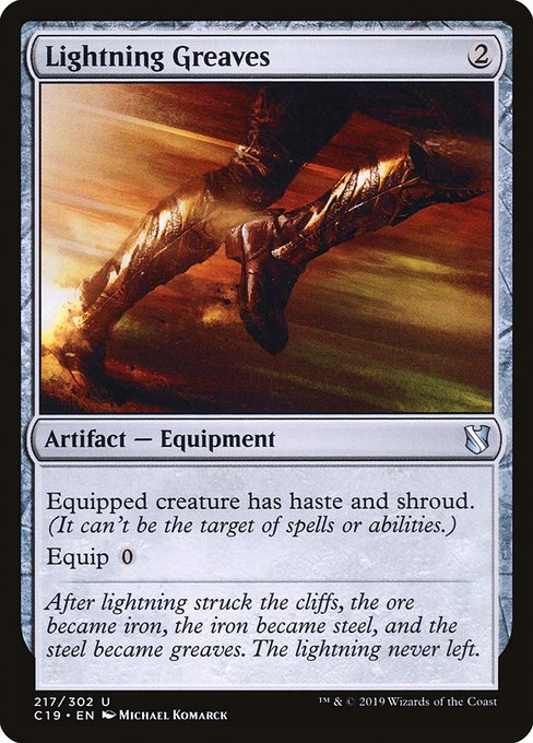 Lightning Greaves [Commander 2019] | Rook's Games and More