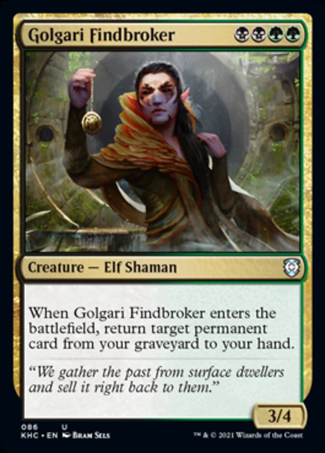 Golgari Findbroker [Kaldheim Commander] | Rook's Games and More