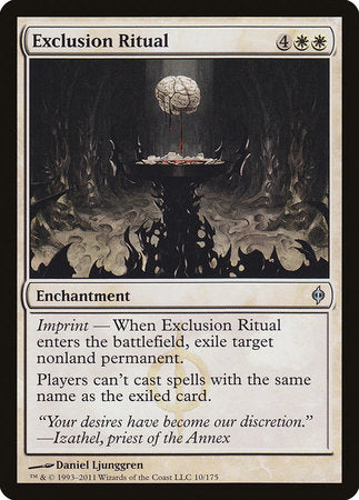 Exclusion Ritual [New Phyrexia] | Rook's Games and More
