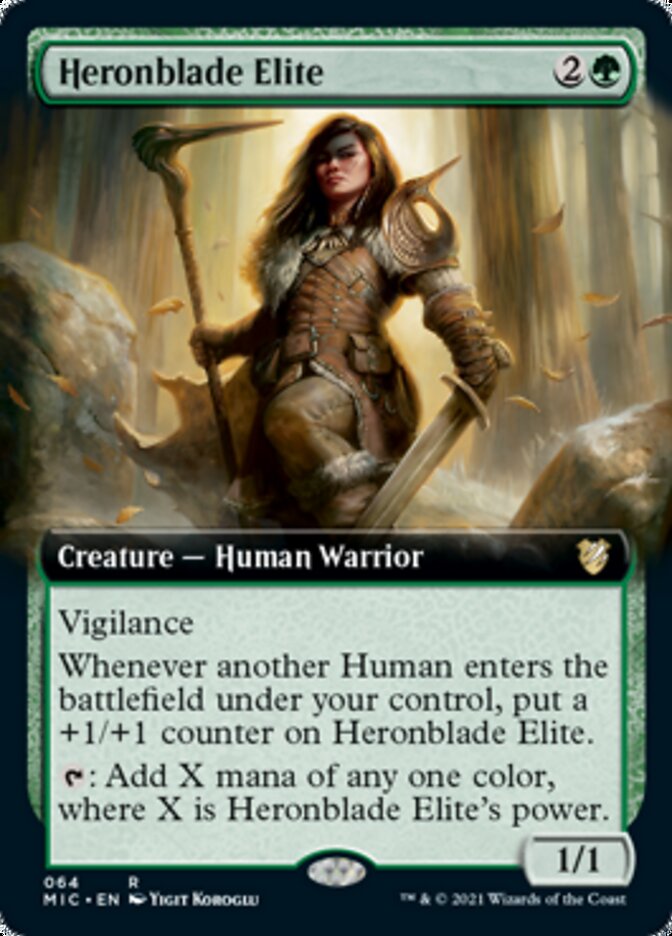 Heronblade Elite (Extended) [Innistrad: Midnight Hunt Commander] | Rook's Games and More