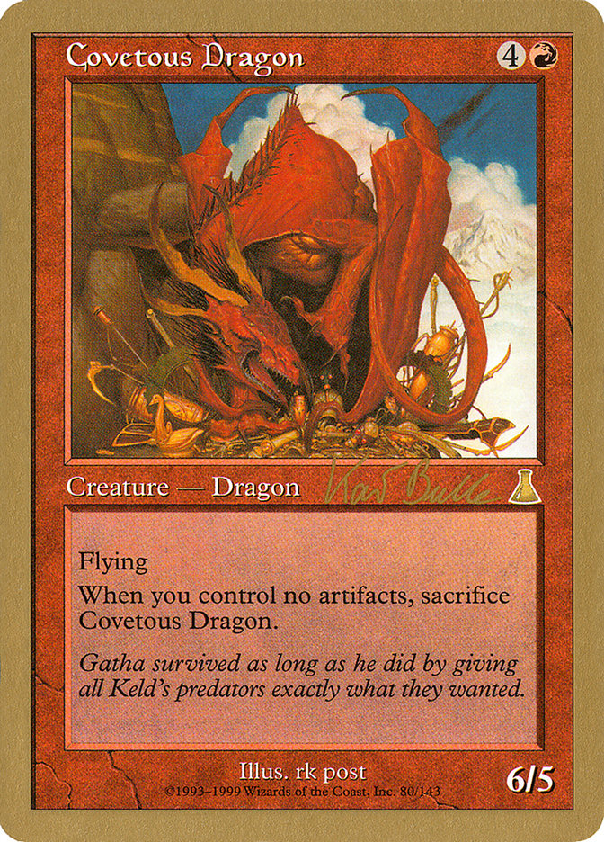Covetous Dragon (Kai Budde) [World Championship Decks 1999] | Rook's Games and More