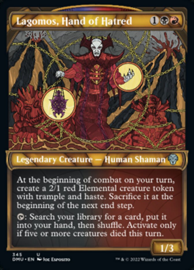 Lagomos, Hand of Hatred (Showcase Textured) [Dominaria United] | Rook's Games and More