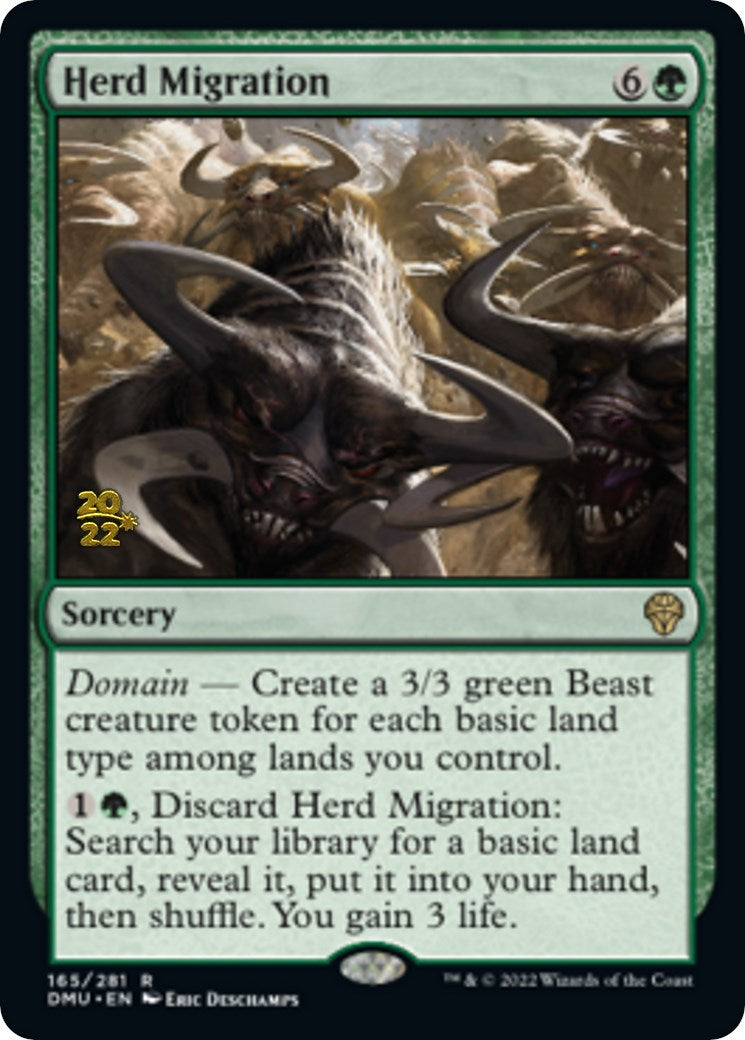 Herd Migration [Dominaria United Prerelease Promos] | Rook's Games and More