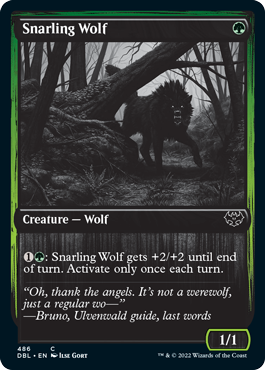 Snarling Wolf (486) [Innistrad: Double Feature] | Rook's Games and More