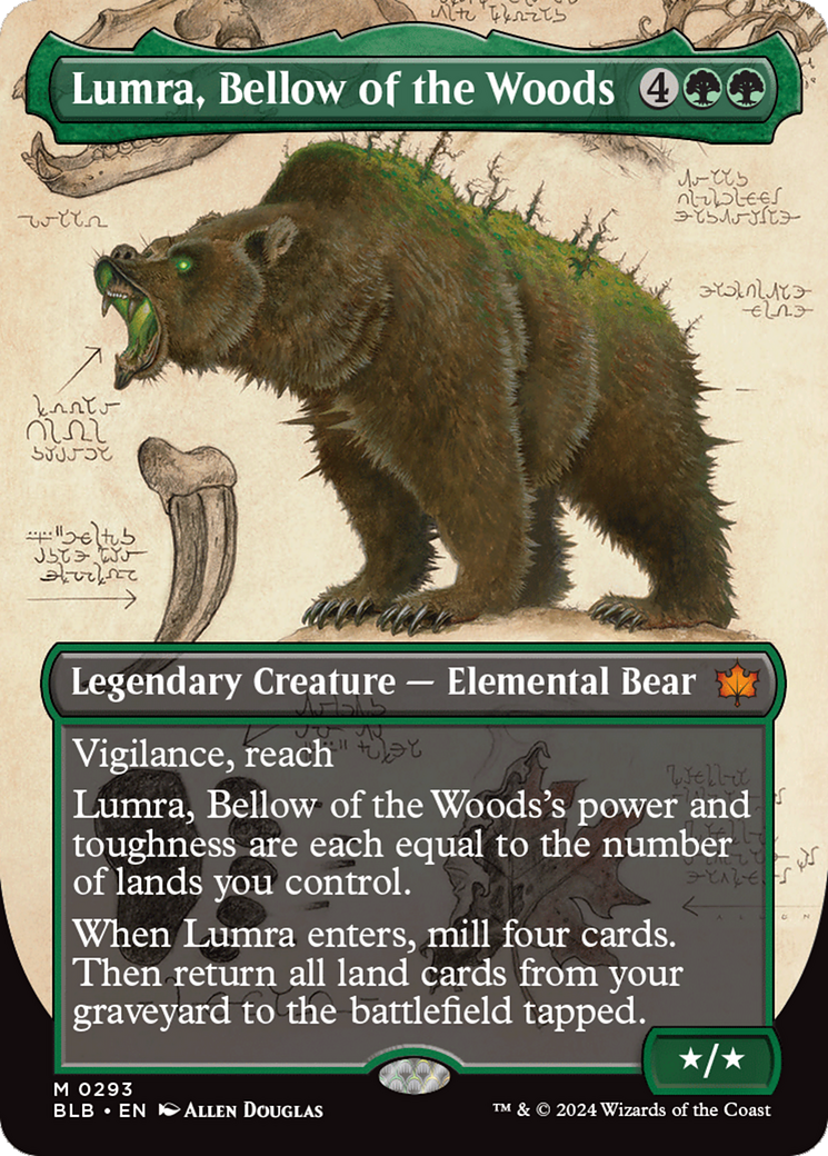 Lumra, Bellow of the Woods (Borderless) (0293) [Bloomburrow] | Rook's Games and More