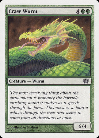 Craw Wurm [Eighth Edition] | Rook's Games and More