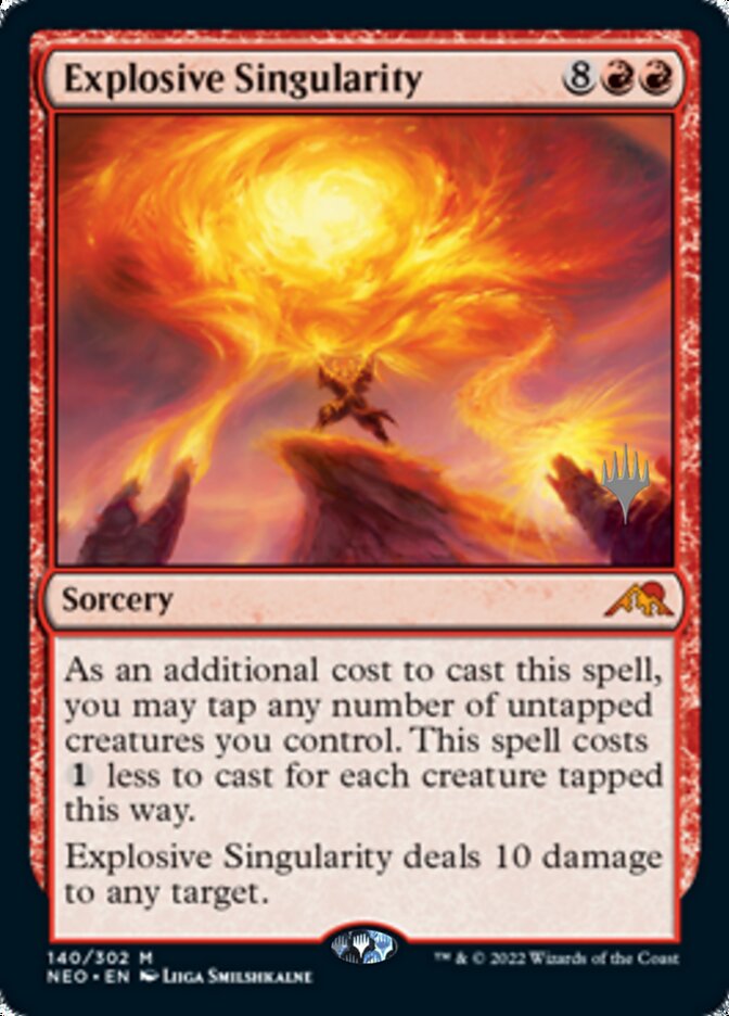 Explosive Singularity (Promo Pack) [Kamigawa: Neon Dynasty Promos] | Rook's Games and More