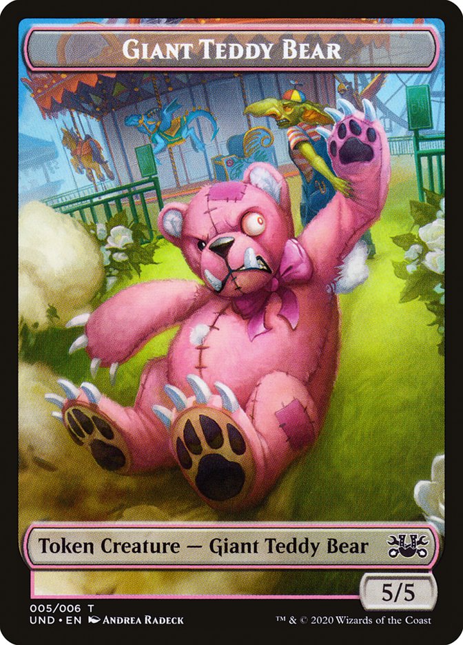 Goblin // Giant Teddy Bear Double-sided Token [Unsanctioned Tokens] | Rook's Games and More