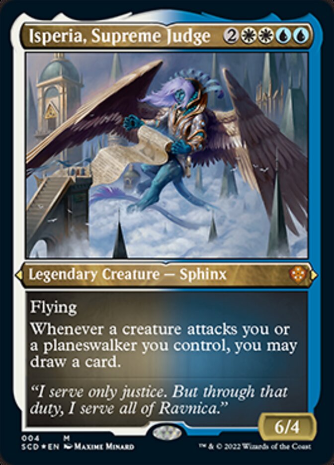 Isperia, Supreme Judge (Foil Etched) [Starter Commander Decks] | Rook's Games and More