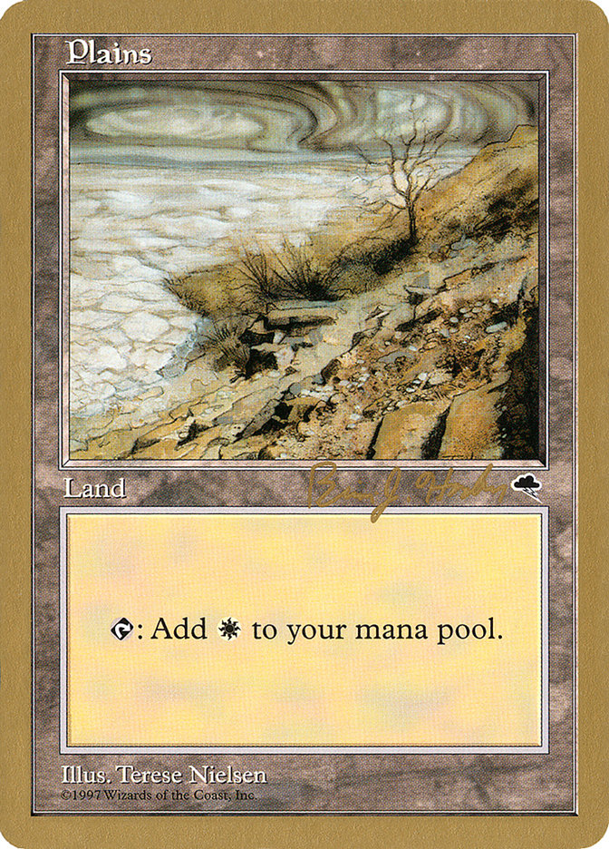 Plains (bh332) (Brian Hacker) [World Championship Decks 1998] | Rook's Games and More