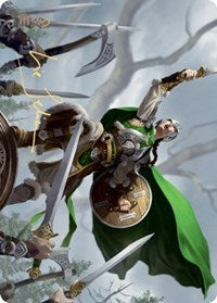 Maja, Bretagard Protector Art Card (Gold-Stamped Signature) [Kaldheim: Art Series] | Rook's Games and More