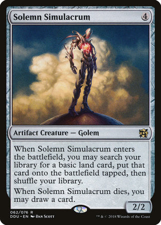 Solemn Simulacrum [Duel Decks: Elves vs. Inventors] | Rook's Games and More