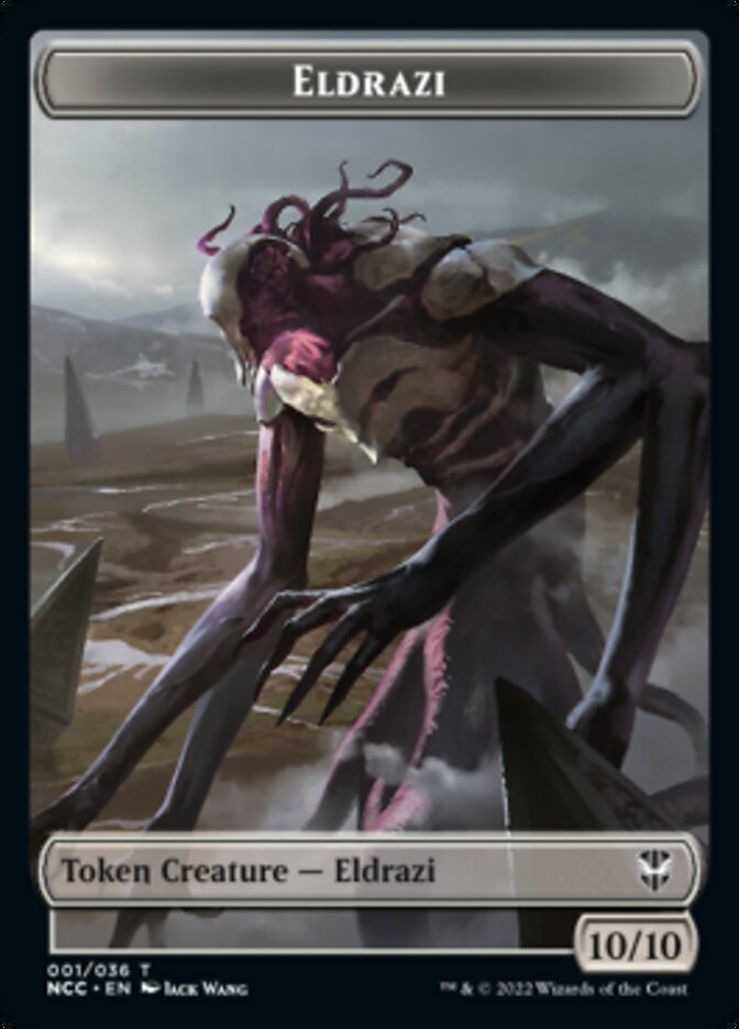 Eldrazi // Human Soldier Double-sided Token [Streets of New Capenna Commander Tokens] | Rook's Games and More