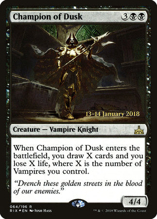 Champion of Dusk [Rivals of Ixalan Promos] | Rook's Games and More