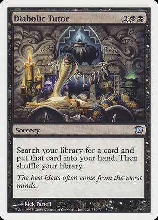 Diabolic Tutor [Ninth Edition] | Rook's Games and More