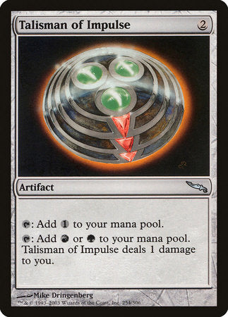 Talisman of Impulse [Mirrodin] | Rook's Games and More