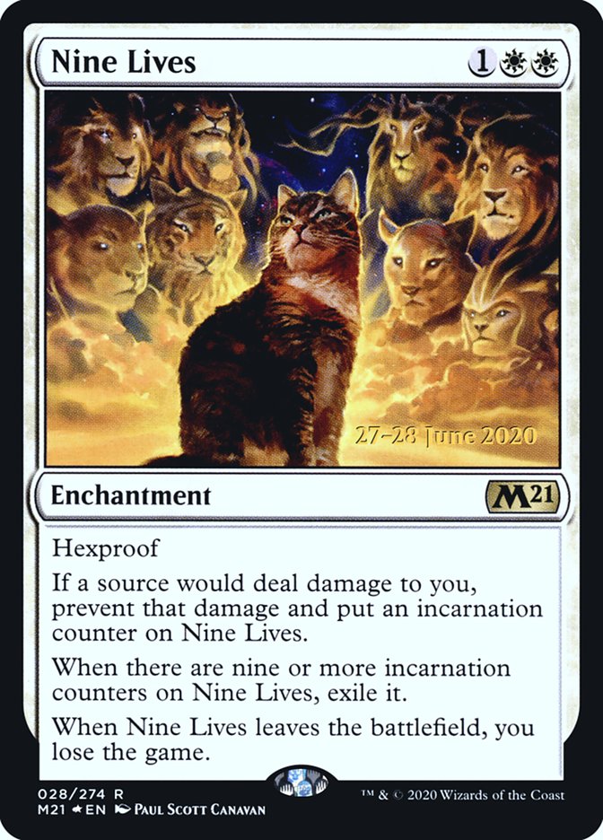 Nine Lives  [Core Set 2021 Prerelease Promos] | Rook's Games and More