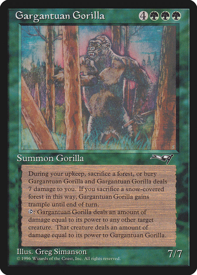 Gargantuan Gorilla [Alliances] | Rook's Games and More