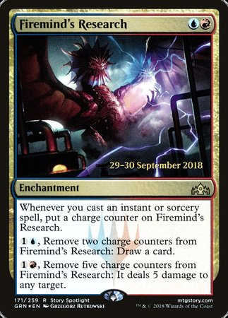 Firemind's Research [Guilds of Ravnica Promos] | Rook's Games and More