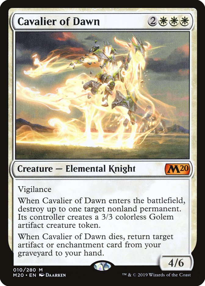 Cavalier of Dawn [Core Set 2020] | Rook's Games and More