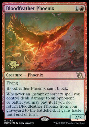 Bloodfeather Phoenix [March of the Machine Prerelease Promos] | Rook's Games and More