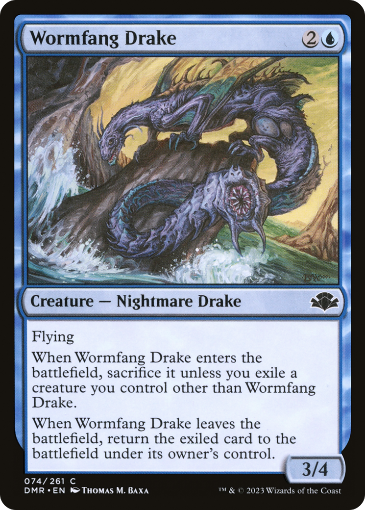 Wormfang Drake [Dominaria Remastered] | Rook's Games and More