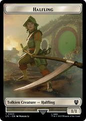 Halfling // Treasure Token [The Lord of the Rings: Tales of Middle-Earth Commander Tokens] | Rook's Games and More