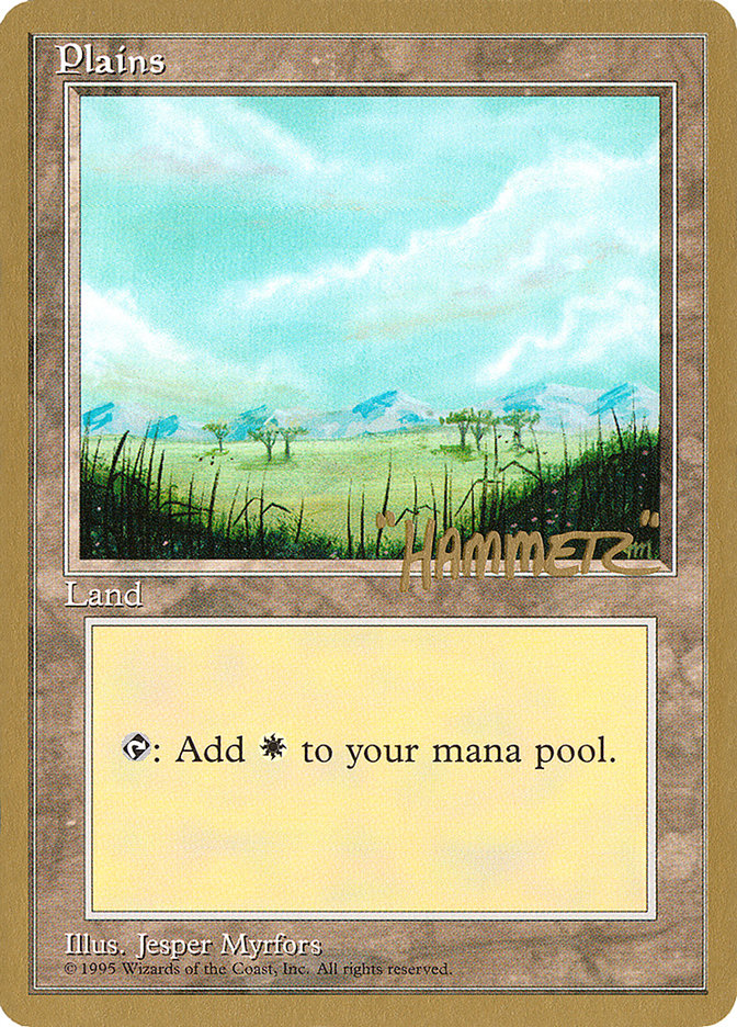 Plains (shr365) (Shawn "Hammer" Regnier) [Pro Tour Collector Set] | Rook's Games and More