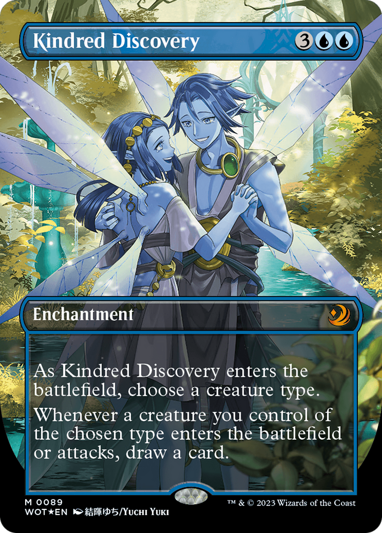 Kindred Discovery (Anime Borderless) (Confetti Foil) [Wilds of Eldraine: Enchanting Tales] | Rook's Games and More