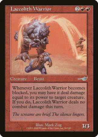 Laccolith Warrior [Nemesis] | Rook's Games and More