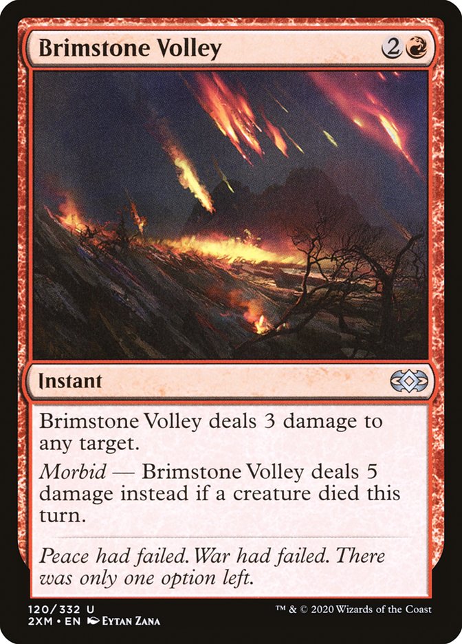 Brimstone Volley [Double Masters] | Rook's Games and More