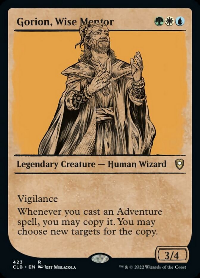 Gorion, Wise Mentor (Showcase) [Commander Legends: Battle for Baldur's Gate] | Rook's Games and More