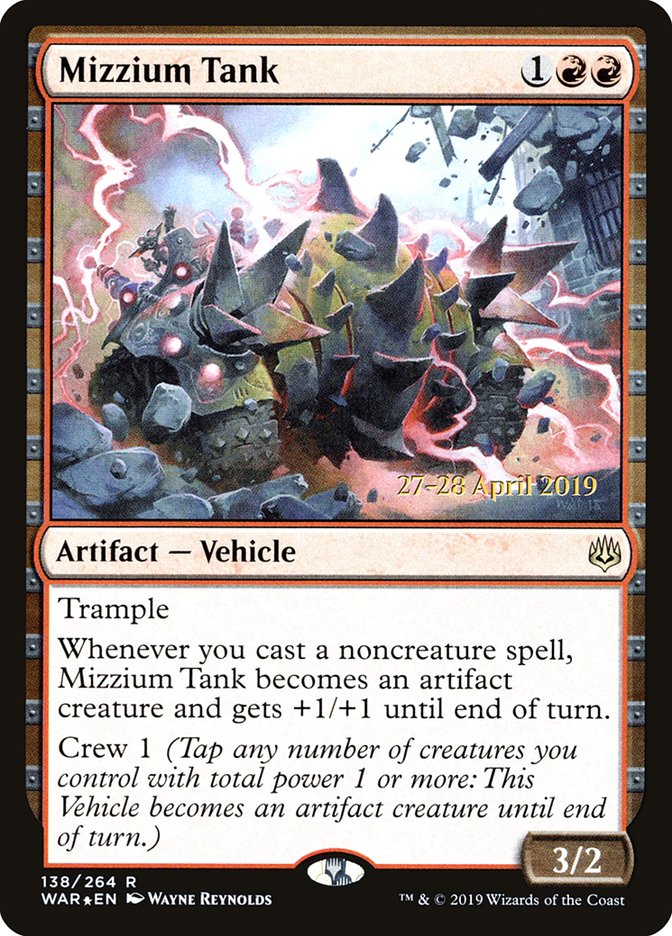 Mizzium Tank  [War of the Spark Prerelease Promos] | Rook's Games and More
