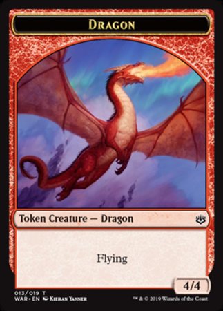 Dragon Token [War of the Spark Tokens] | Rook's Games and More