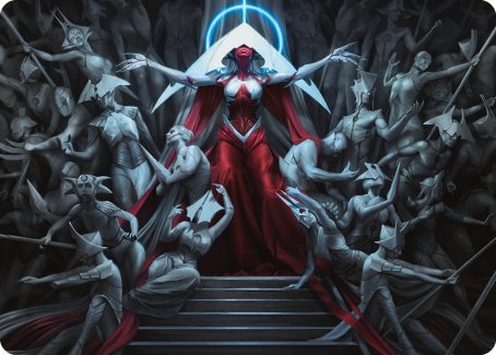 Elesh Norn, Mother of Machines Art Card [Phyrexia: All Will Be One Art Series] | Rook's Games and More